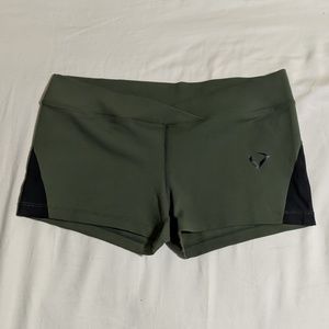 Desire Olive Green Mesh Shorts new W/O tags